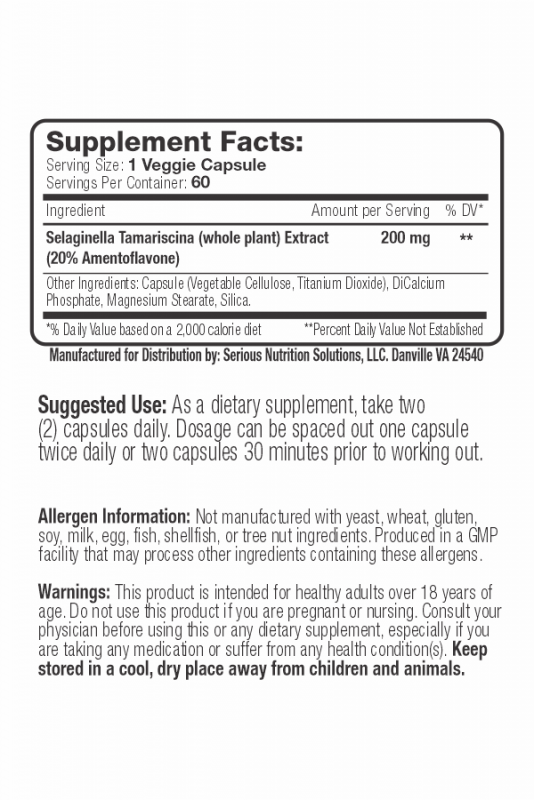 Amentoflavone XT Supp Facts, Direcetions, etc..png