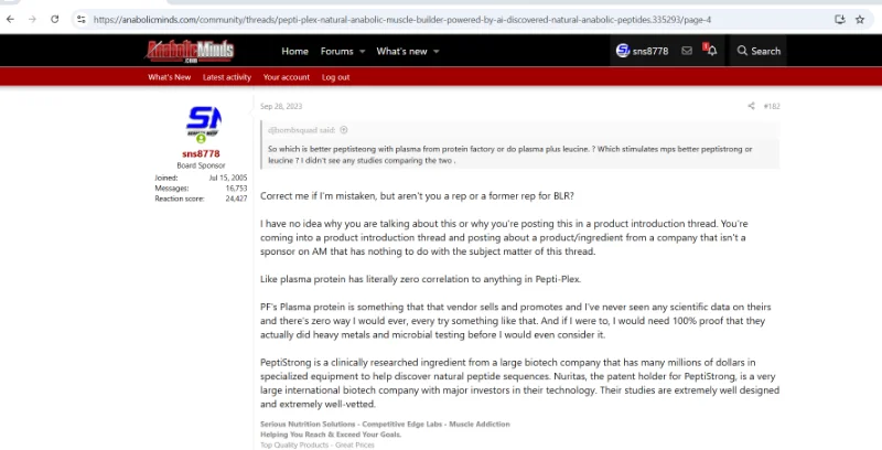 My reply in PeptiPlexthread.webp
