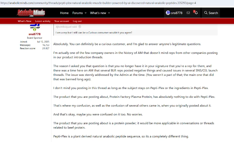 My reply in PeptiPlexthread2.webp
