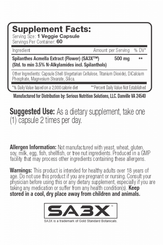 Spilanthes XT Supplement Facts, Directions, etc..png