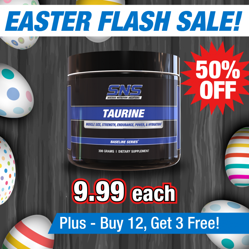 Taurine-Easter flash sale.png