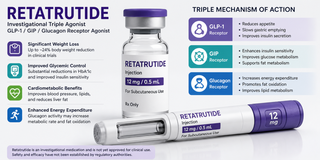 Retatrutide in Modern Metabolic Medicine: Comparative Benefits Versus Semaglutide and Tirzepatide